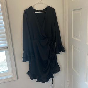 Boohoo black dress